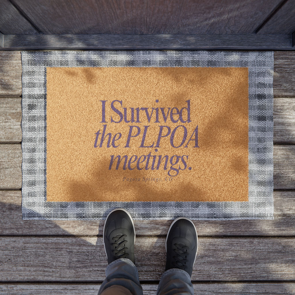 Doormat — PLPOA Meetings: Survivor Edition