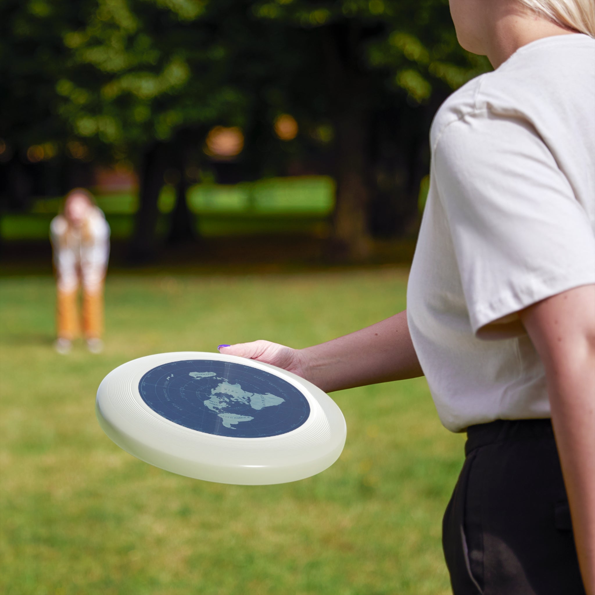 The Flat Earth™ Frisbee Now With Built-In Antarctic Ice Wall