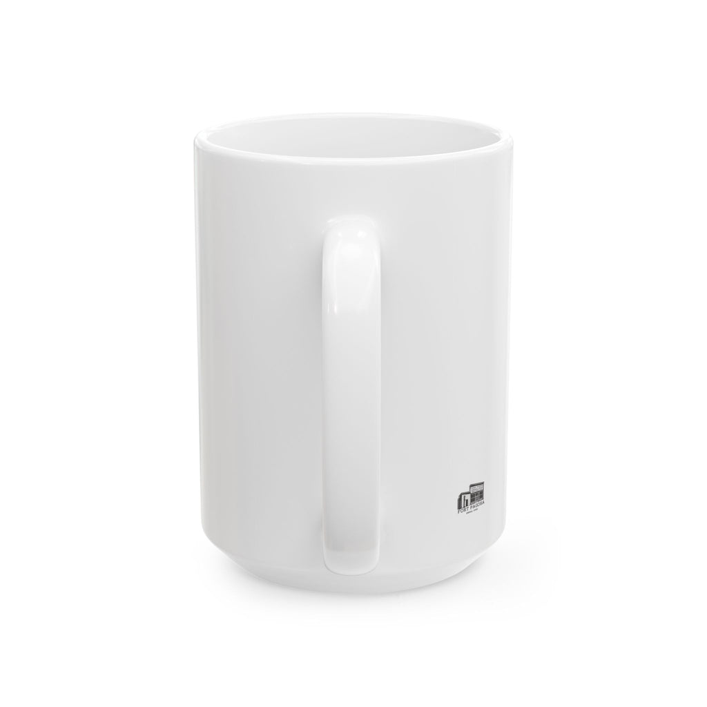 Ceramic Mug — Vintage Hand Stamp 'NOPE' Coffee Cup (11oz, 15oz)