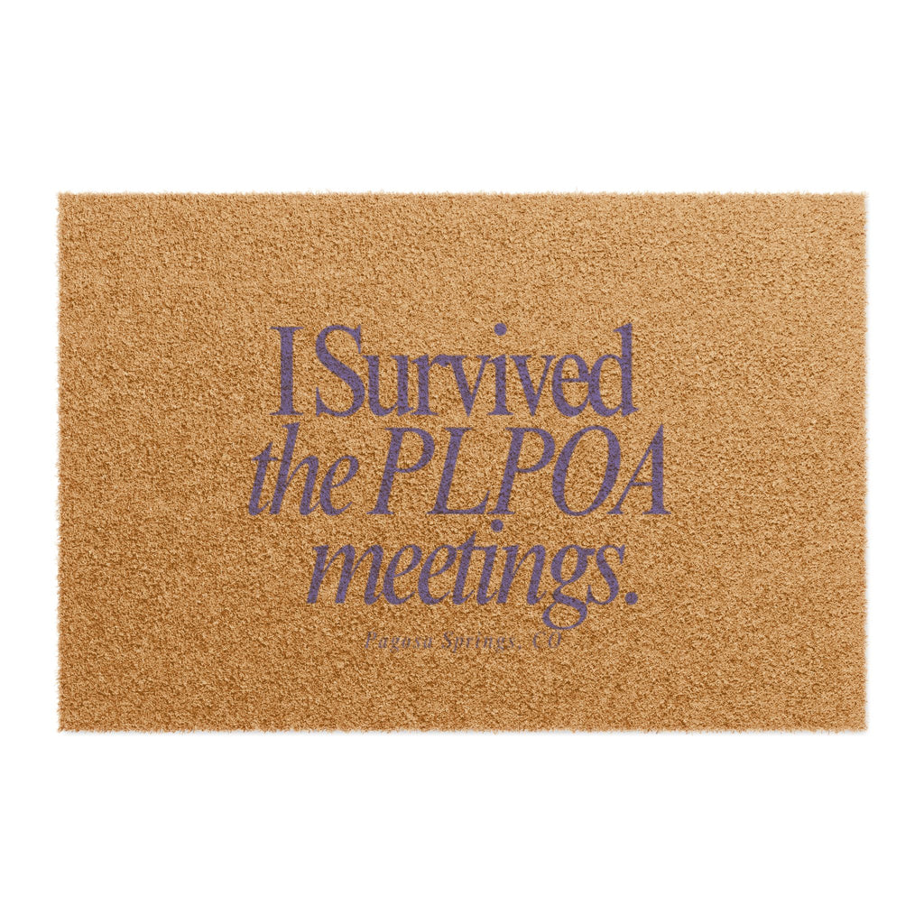 Doormat — PLPOA Meetings: Survivor Edition