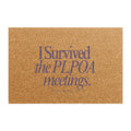 Doormat — PLPOA Meetings: Survivor Edition